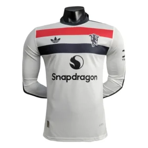 Manchester United Third Away Football Shirt  Long Sleeve Jersey Player Version 24-25