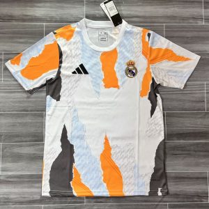 25-26 Real Madrid training uniform white football uniform fan version